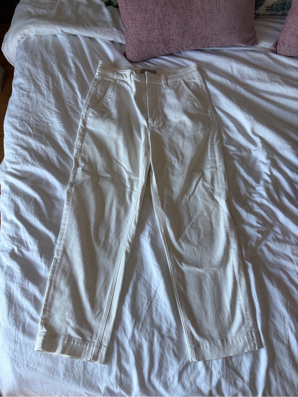 Everlane Off-White Straight-Leg Jeans